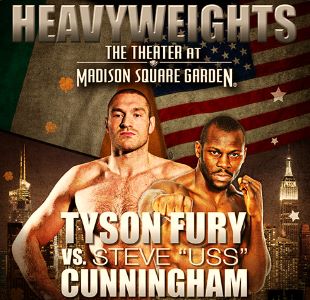 Tyson Fury vs. Steve 'USS' Cunningham Fight Poster