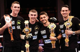 (left to right) Callum Smith, Liam Smith, Stephen Smith and Paul Smith Jnr. 