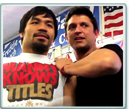 Manny Pacquiao (Left) - Alex Ariza (Right)