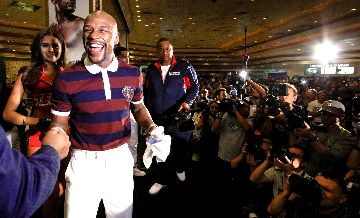 Mayweather's arrival