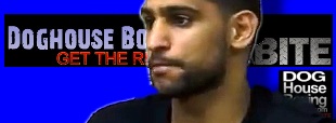 Amir Khan on Doghouse Boxing Banner.