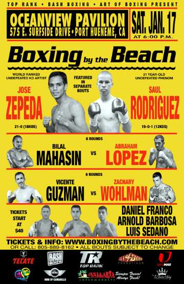 Boxing By The Beach show at the Oceanview Pavilion in Port Hueneme