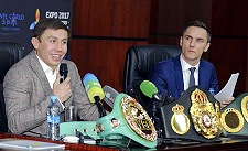 GGG Golovkin speaks with media