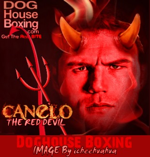 CANELO THE RED DEVIL - by icheehuahua, Doghouse Boxing Inc.