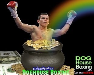 Marcos Maidana in a pot of gold - by icheehuahua