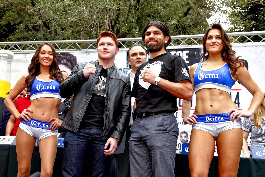 Canelo. Angulo and Corona Girls.