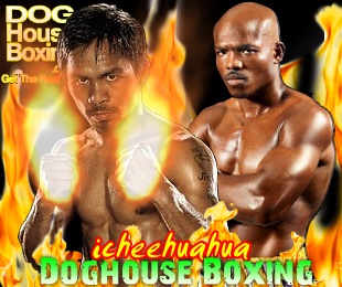 Manny Pacquiao vs. Timothy Bradley in Fire by icheehuahua, Doghouse Boxing