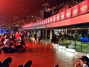 Special seating inside the LA Forum.