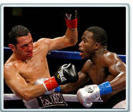 Vicente Escobedo (L) - Adrien Broner (R)