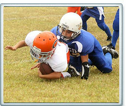 George “Comanche Boy” Tahdooahnippah child playing football