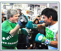 From this week - Freddie Roach training with Manny Pacquiao at Wildcard - Photo © German Villasenor, Doghouse Boxing