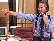 Michael Douglas as Gordon Gekko in 1987's Movie: Wall Street