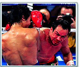 Juan Manuel Marquez lands punch on Manny Pacquiao