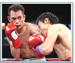 Nonito Donaire (Left) and Toshika Nishioka