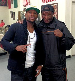 Photo: Floyd Mayweather Jr. & Sr. -  Me & my trainer (my dad) back working together getting ready for May 4th