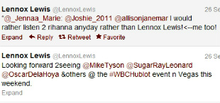 Lennox Lewis Tweets