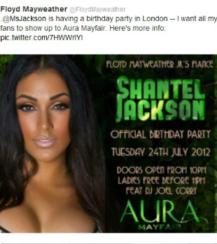 Floyd Mayweather invites Britih fans to Miss Jackson Bday Party