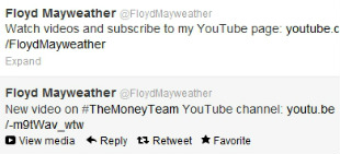 Floyd Mayweather tweets new video