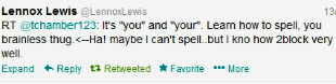 Lennox Lewis tweets back to E-Thug