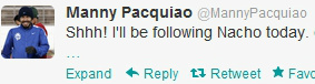 Manny Pacquiao secret tweet